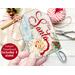DIY Santa gift tag to make when you buy the digital file and print the tag at home. The tag  has a vintage Santa with a snowy background. 